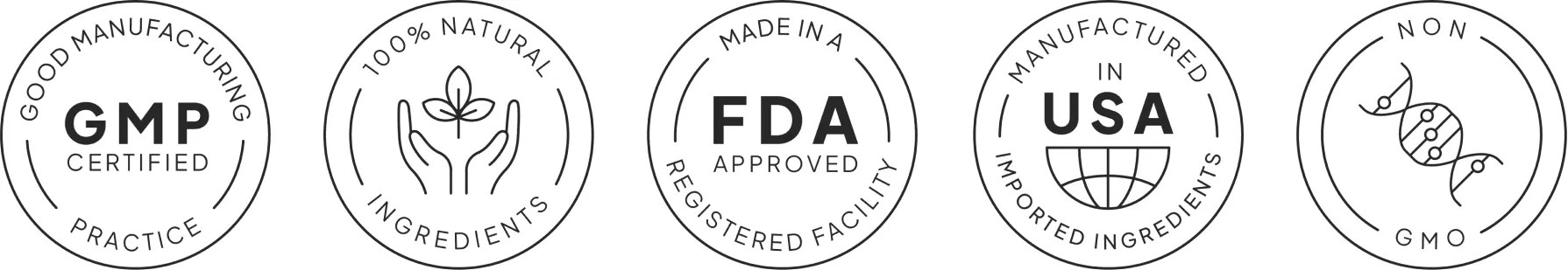 Quality and certification badges shown on Neura page